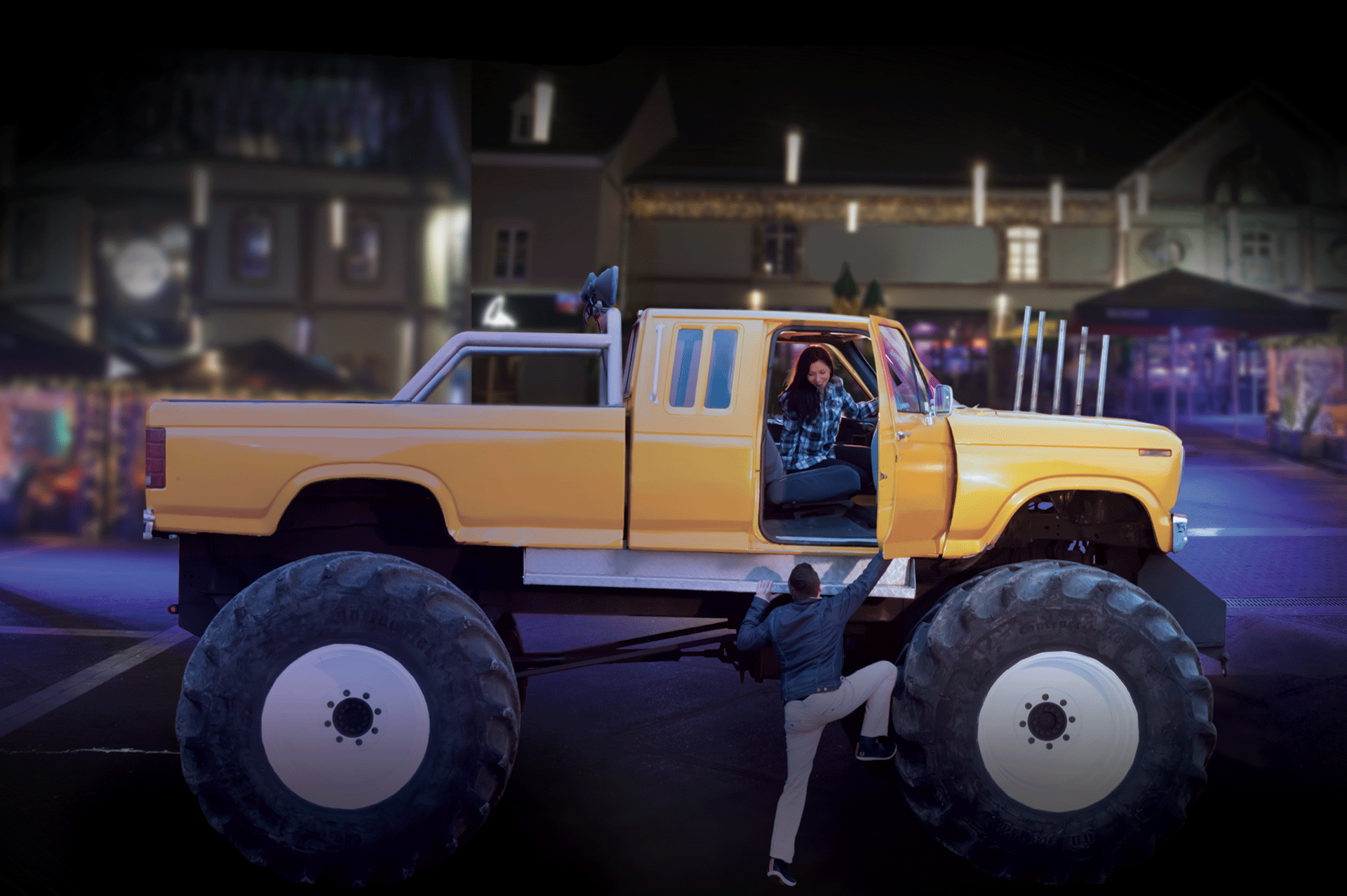 Exemple de rêve :
  #JeVeuxRentrerEn Monster Truck