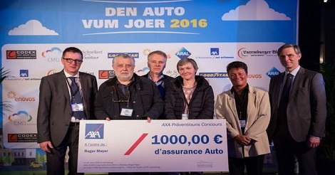 Robert Hever, Roger Mayer (lauréat), Roger Neumann (agent des lauréats), Denise Mayer (lauréate), Nathalie Hanck, Paul Peckels